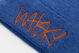 Logo Blue Beanie detail